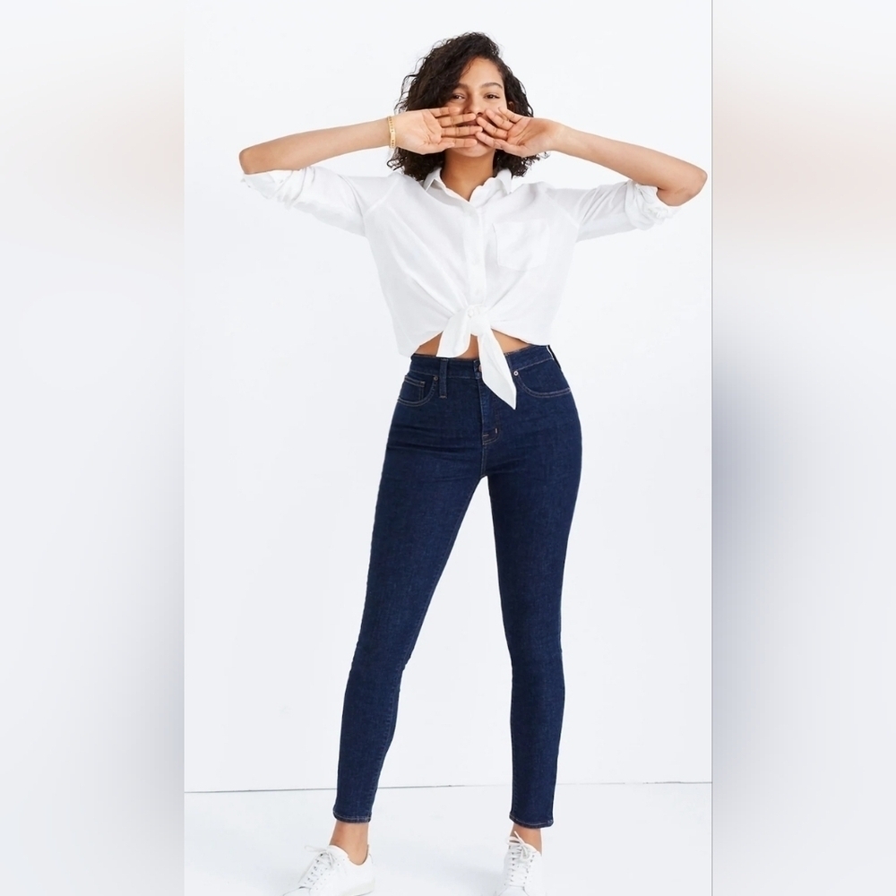 NWOT MADEWELL The Curvy High-Rise Skinny Jeans Size 28P